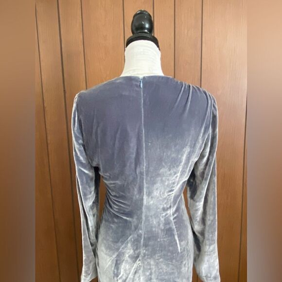 CINQ À SEPT Rebeka Gathered Velvet Mini Dress size 8 - Picture 10 of 14